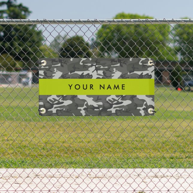Lona Gray Camouflage Pattern, Your name, Personalize (in situ)