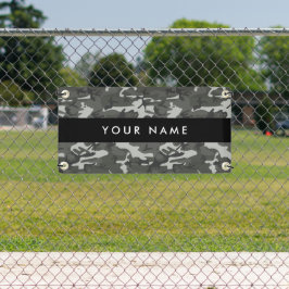 Lona Gray Camouflage Pattern, Your name, Personalize
