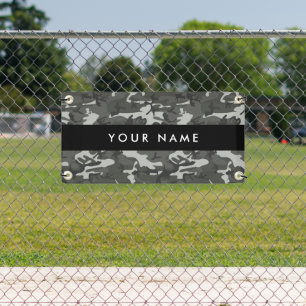 Lona Gray Camouflage Pattern, Your name, Personalize
