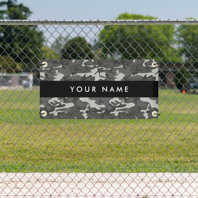 Lona Gray Camouflage Pattern, Your name, Personalize (in situ)
