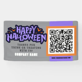 Lona Gray Happy Halloween QR Business
