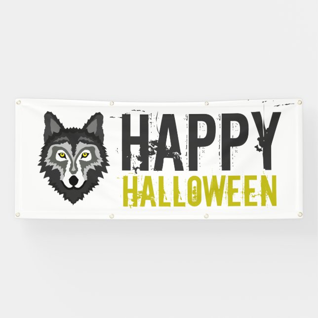 Lona Gray Wolf, Feliz Halloween (Horizontal)