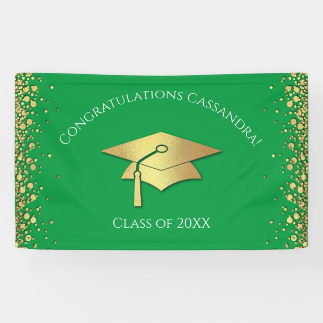 Lona Green and Gold Graduation (Horizontal)