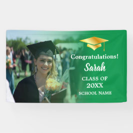 Lona Green | Clase De Foto De Personalizado De Graduaci