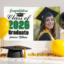 Green Class of 2026 Graduation Party Photo