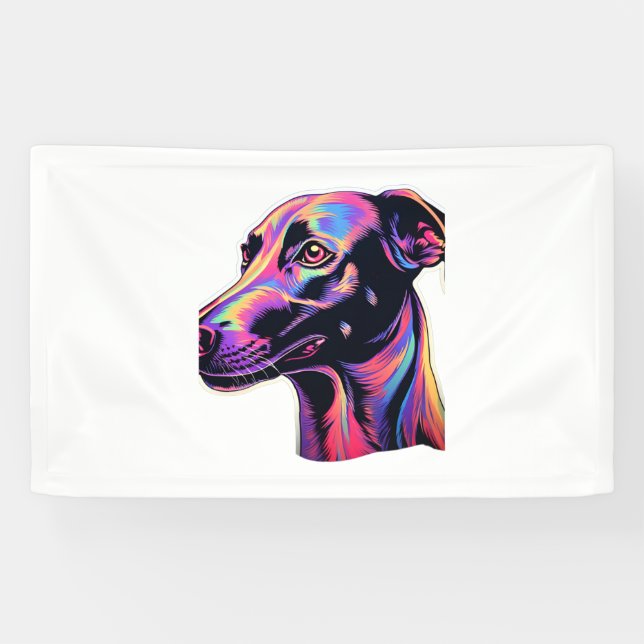 Lona Greyhound Neon Design (Horizontal)