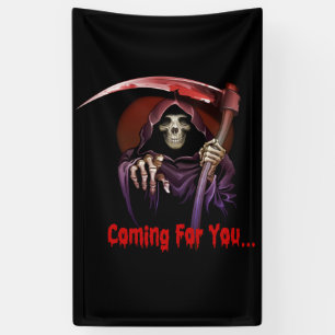 Lona Grim Reaper Viene Por Ti Halloween