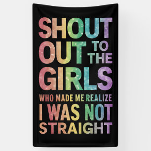 Lona Gritos A Los Chicas Orgullo Gay Bandera Arcoiris L