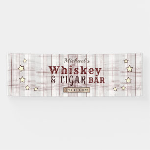 Lona Groom Name Vintage Wood Whiskey y Cigar Bar