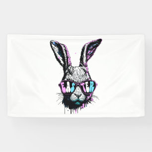 Lona Groovi Rabbit Bunny Face Con Gafas De Sol Pascua