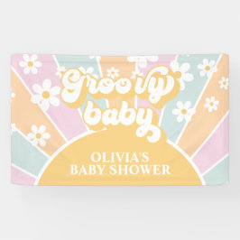 Lona Groovy Baby Retro Sunshine Pastel Daisy