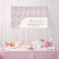 Groovy Pastel Line Periwinkle Bridal Shower Person