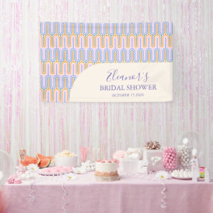 Lona Groovy Pastel Line Periwinkle Bridal Shower Person