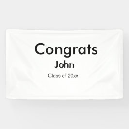 Lona grupo de graduados agregar nombre congrats fecha a