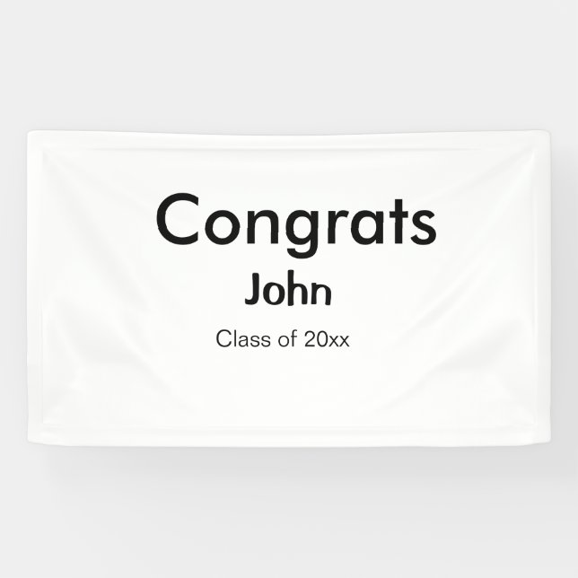 Lona grupo de graduados agregar nombre congrats fecha a (Horizontal)