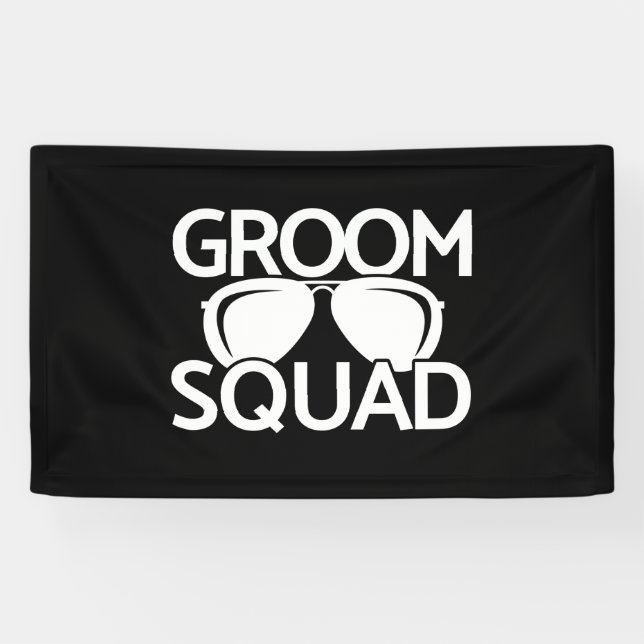 Lona Grupo Groomsman Grupo Bacheler Party Squad (Horizontal)