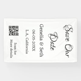 Lona Guardar la fecha detalles del código QR de escaneo