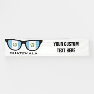 Lona Guatemala Sombras personalizado texto y bandera de