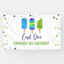 Lona Guay One First Birthday Ice Pop Blue Green