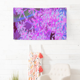 Lona Guay Resumen de la naturaleza retro en rosa calien