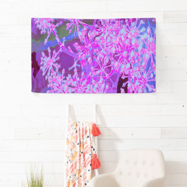 Lona Guay Resumen de la naturaleza retro en rosa calien (In situ)