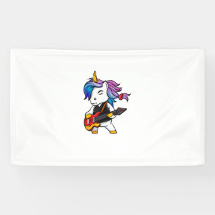 Lona Guay rock and roll unicorn con guitarra para el ro