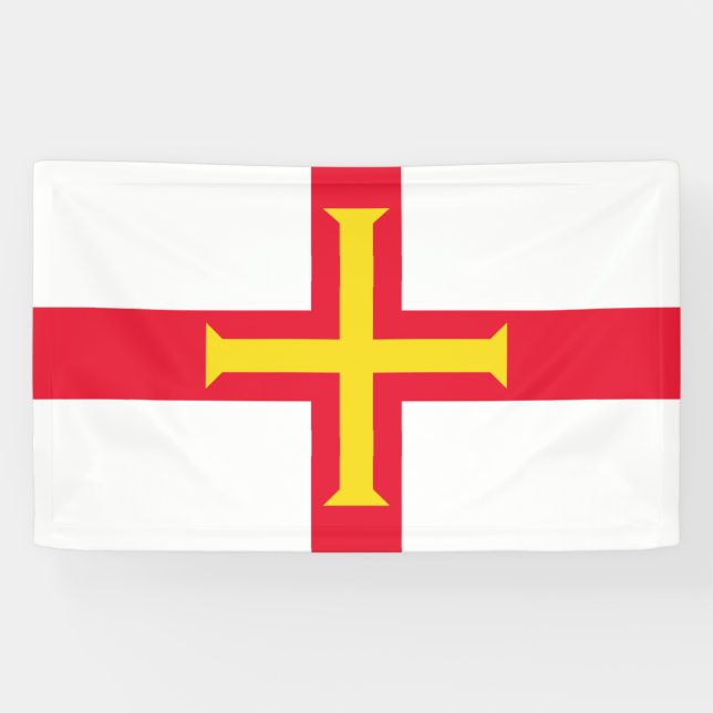 Lona Guernsey flag Banner (Horizontal)