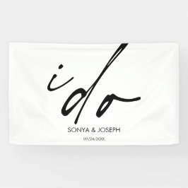 Lona Guión elegante del día de la boda que hago