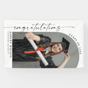 Lona Guión elegante moderno 1 Foto Graduación vertical