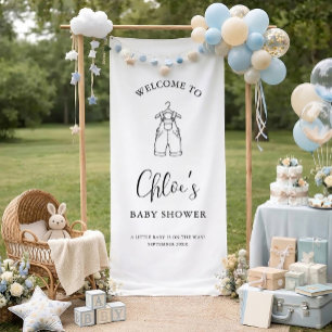 Lona Guión minimalista Bienvenida personalizada para ba