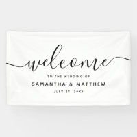 Guión Minimalista Simple Bienvenidos a la Boda