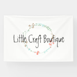 Lona Guirnalda de arte de línea de flores silvestres el