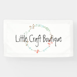 Lona Guirnalda de arte de línea de flores silvestres el