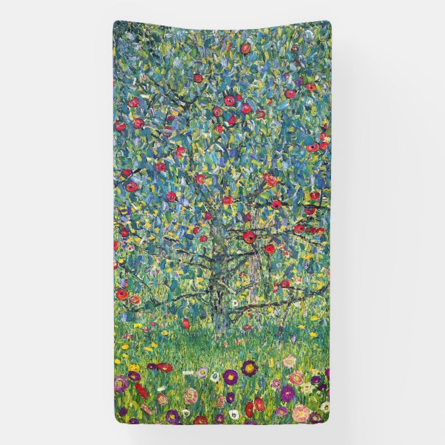 Lona Gustav Klimt - Árbol de manzanas (Vertical)