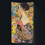 Lona Gustav Klimt - Dama de fans<br><div class="desc">Dama con ventilador - Gustav Klimt,  Óleo sobre lienzo,  1917-1918</div>