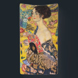 Lona Gustav Klimt - Dama de fans<br><div class="desc">Dama con ventilador - Gustav Klimt,  Óleo sobre lienzo,  1917-1918</div>