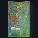 Lona Gustav Klimt - Jardín de campo con girasoles<br><div class="desc">Jardín de campo con girasoles / Jardín de granja con girasoles - Gustav Klimt en 1905-1906</div>
