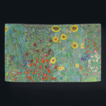 Lona Gustav Klimt - Jardín de campo con girasoles<br><div class="desc">Jardín de campo con girasoles / Jardín de granja con girasoles - Gustav Klimt en 1905-1906</div>