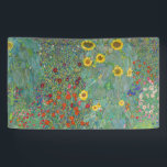 Lona Gustav Klimt - Jardín de campo con girasoles<br><div class="desc">Jardín de campo con girasoles / Jardín de granja con girasoles - Gustav Klimt en 1905-1906</div>