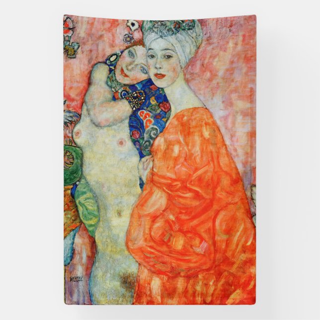 Lona Gustav Klimt - Mujeres amigas (Vertical)