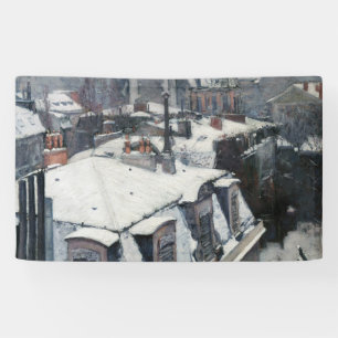 Lona Gustave Caillebotte - Tejados bajo la nieve