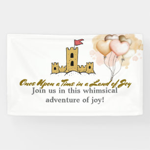 Lona Había una vez un cartel de "tierra de alegría"