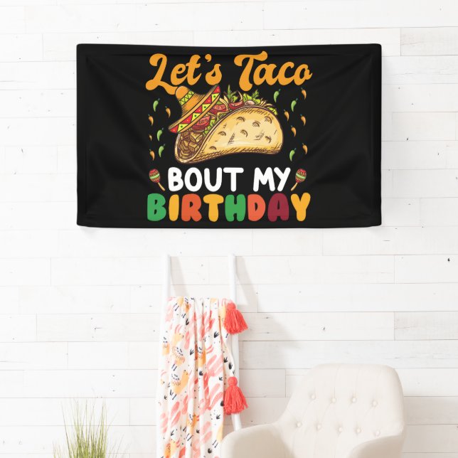 Lona Hablemos De Taco Sobre Mi Cumpleaños Fiesta Cinco  (In situ)