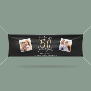 Lona hacer que 50 parezca un buen cumpleaños negro y do