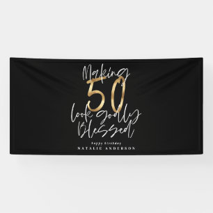 Lona hacer que 50 parezca un cumpleaños bendecido y div
