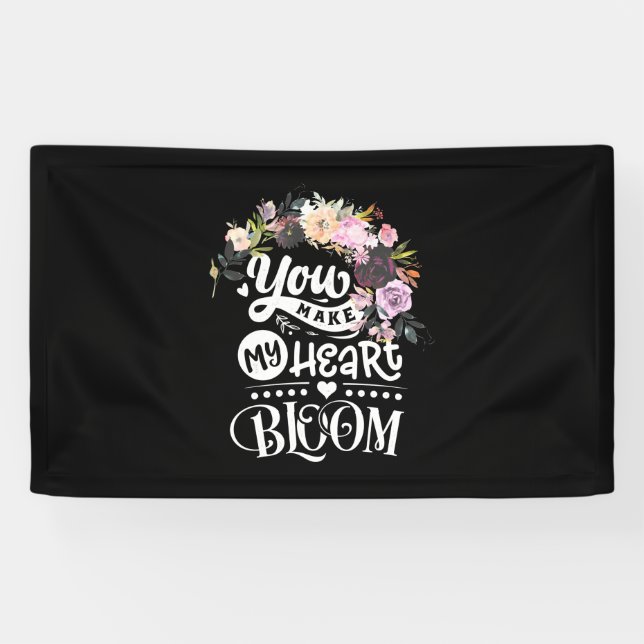 Lona Haces mi florecimiento cardíaco (Horizontal)