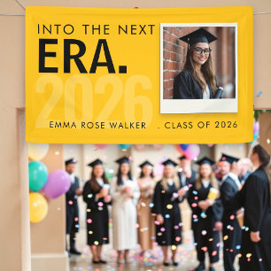 Lona Hacia la próxima era FOTO Estandarte de graduación