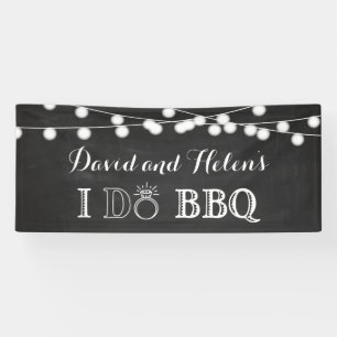 Lona Hago Banner de compromiso de Boda de Chalkboard BB