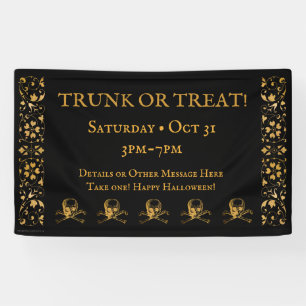 Lona Halloween   Banner   Tronco o Tratamiento!