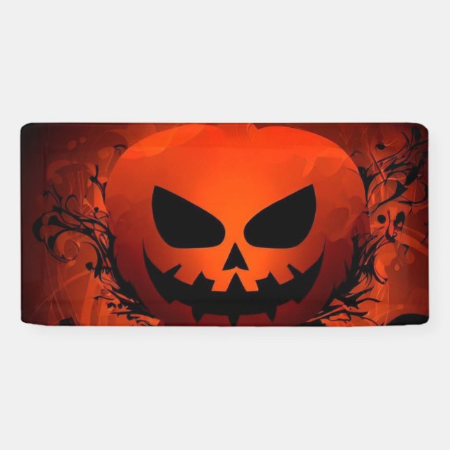 Lona Halloween/Calabaza/otoño/otoño (Horizontal)